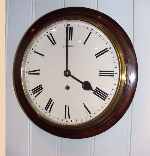 Mahogany Finish Dial Clock